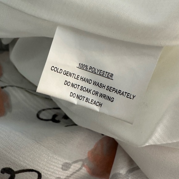 Saints + Secrets M Floral White and Black Dress - Picture 8 of 8